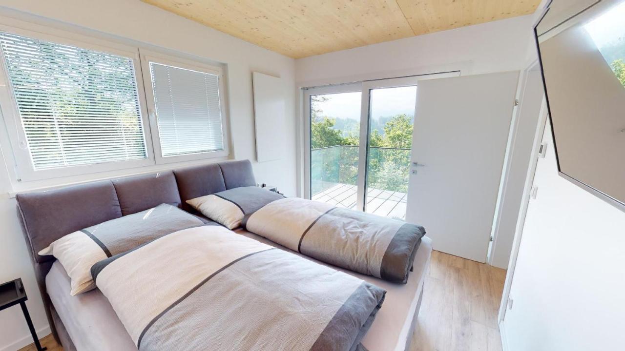 Modernes Ferienhaus Mit Panoramablick Rosegg Exterior foto
