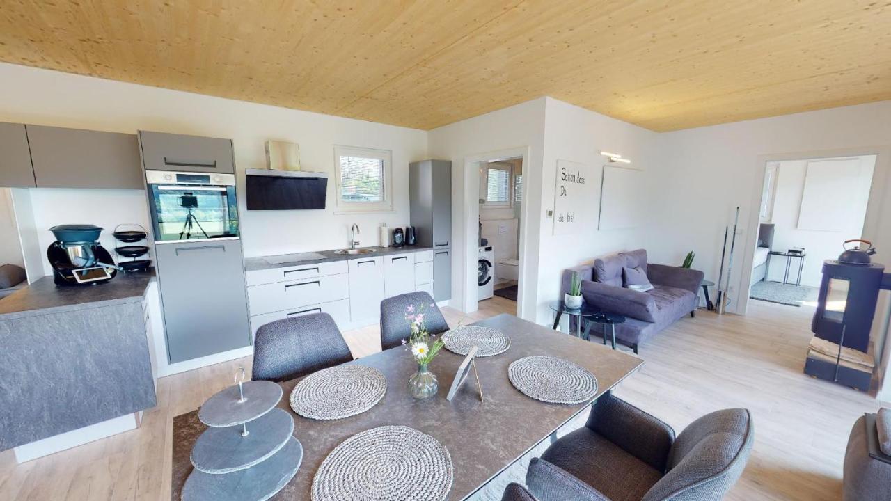 Modernes Ferienhaus Mit Panoramablick Rosegg Exterior foto